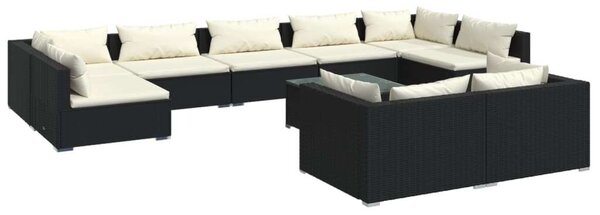 VidaXL Polyrattan Kerti Ülőgarnitúra - 10 részes