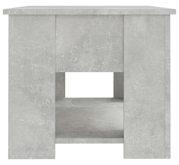 Betonszürke szerelt fa dohányzóasztal 79x49x41 cm