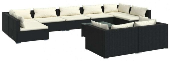 VidaXL Polyrattan Kerti Ülőgarnitúra - 10 részes