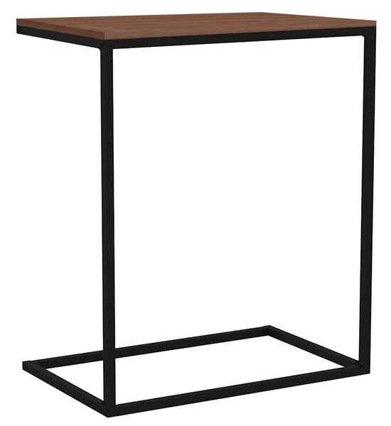 Fekete szerelt fa kisasztal 55 x 35 x 66 cm