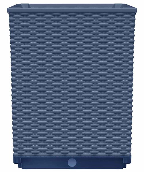 2 db kékszürke polipropilén növénytartó 30 x 30 x 37 cm