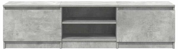 Betonszürke szerelt fa TV-szekrény 140 x 40 x 35,5 cm