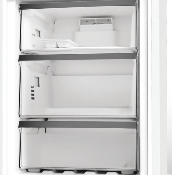 Whirlpool WHK 26362 XP5E Alulfagyasztós hűtőszekrény 316L, M:186.5, NoFrost, D energiaosztály, Inox
