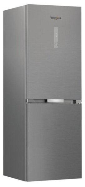Whirlpool WHK 26362 XP5E Alulfagyasztós hűtőszekrény 316L, M:186.5, NoFrost, D energiaosztály, Inox