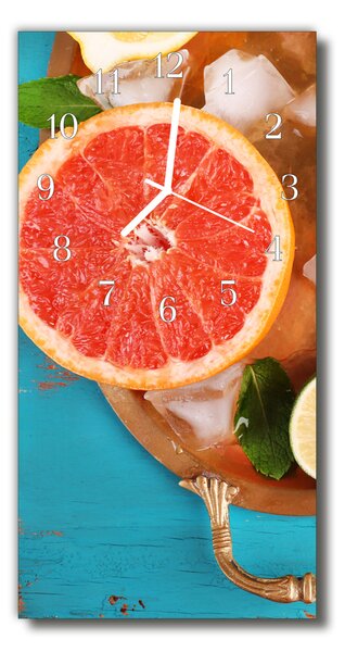 Négyszögletes fali üvegóra Konyhai grapefruit gyümölcs színe 30x60