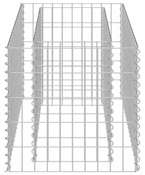 Horganyzott acél gabion magaságyás 90 x 50 x 50 cm