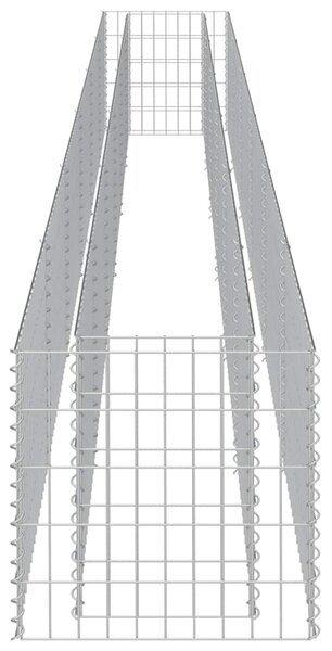 Horganyzott acél gabion magaságyás 540 x 50 x 50 cm