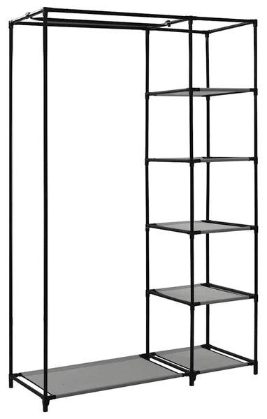 Szürke összecsukható szövet ruhásszekrény 110 x 45 x 175 cm