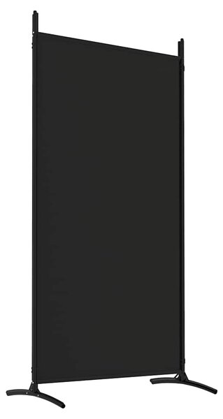 4 paneles fekete szövet térelválasztó 346x180 cm