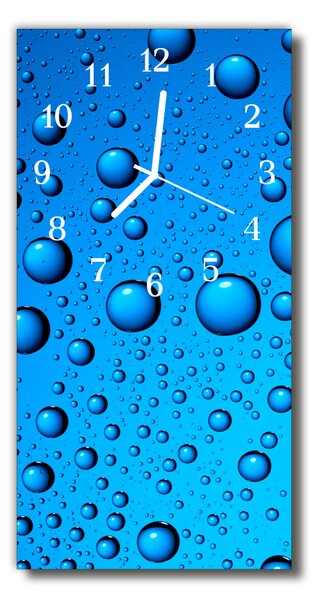 Téglalap alakú üvegóra Nature csepp víz harmat kék 30x60
