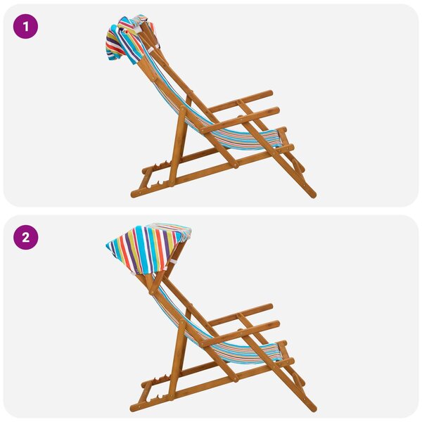 VidaXL Hintaágy 4 pcs 3 Pozíció Tömör Eukaliptusz Fa Sokszínű