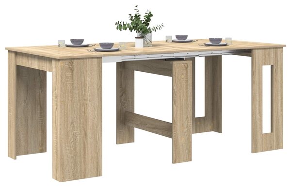 VidaXL Étkezőasztal 180 x 85 x 75 cm Szerelt Fa Sonoma Tölgy