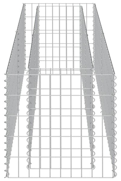 Horganyzott acél gabion magaságyás 180 x 50 x 50 cm
