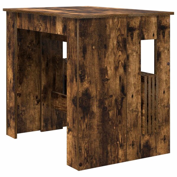 VidaXL Étkezőasztal 180 x 85 x 75 cm Szerelt Fa Füstös Tölgy