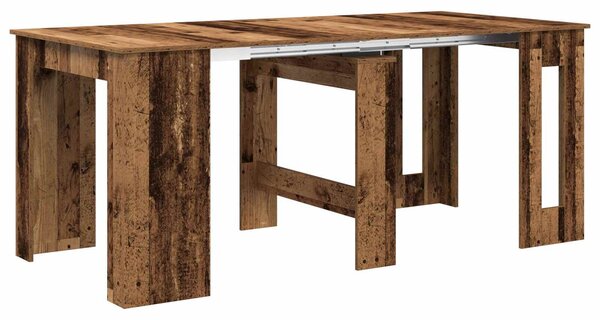 VidaXL Étkezőasztal 180 x 85 x 75 cm Szerelt Fa Antik Fa Négyszögletes