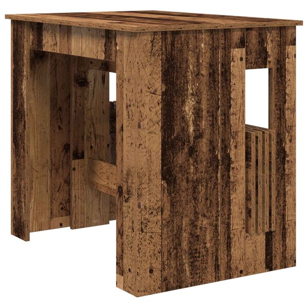 VidaXL Étkezőasztal 180 x 85 x 75 cm Szerelt Fa Antik Fa Négyszögletes