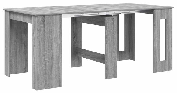 VidaXL Étkezőasztal 180 x 85 x 75 cm Szerelt Fa Szürke Sonoma