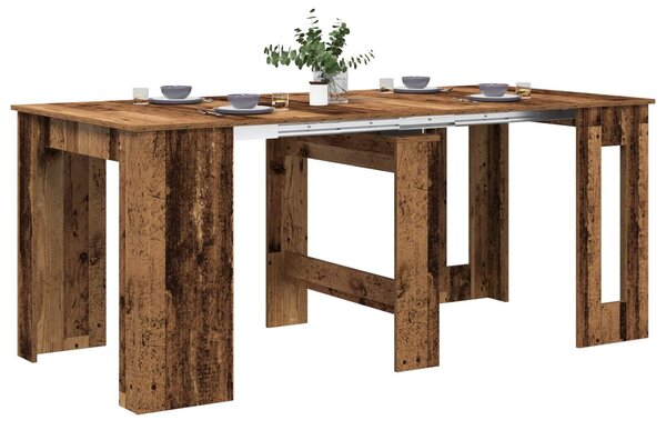 VidaXL Étkezőasztal 180 x 85 x 75 cm Szerelt Fa Antik Fa Négyszögletes