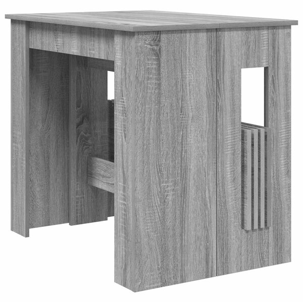 VidaXL Étkezőasztal 180 x 85 x 75 cm Szerelt Fa Szürke Sonoma