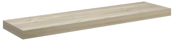 4 db tölgyszínű MDF lebegő fali polc 90 x 23,5 x 3,8 cm
