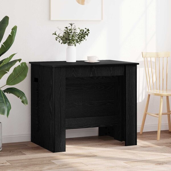 VidaXL Étkezőasztal 240 x 85 x 75 cm Szerelt Fa Fekete Tölgy