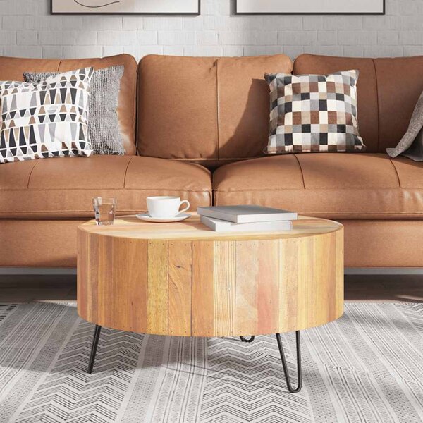 Tömör újrahasznosított fa dohányzóasztal