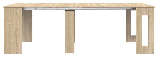 VidaXL Étkezőasztal 240 x 85 x 75 cm Szerelt Fa Sonoma Tölgy