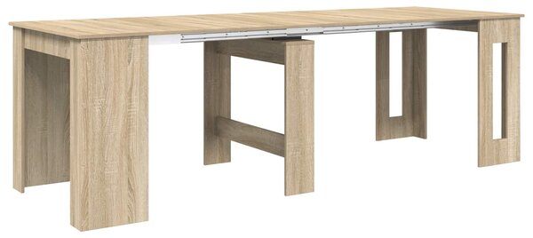 VidaXL Étkezőasztal 240 x 85 x 75 cm Szerelt Fa Sonoma Tölgy