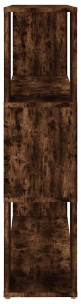Füstös tölgy színű térelválasztó könyvszekrény 100x24x94 cm