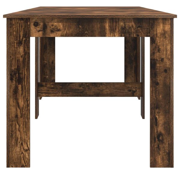 VidaXL Étkezőasztal 240 x 85 x 75 cm Szerelt Fa Füstös Tölgy