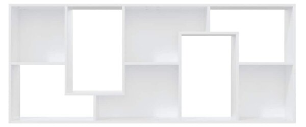 Fehér szerelt fa könyvszekrény 67 x 24 x 161 cm