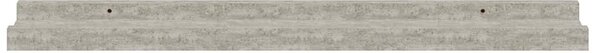 4 db betonszürke fali polc 60 x 9 x 3 cm