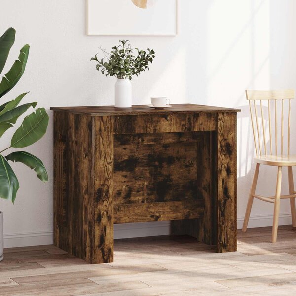 VidaXL Étkezőasztal 240 x 85 x 75 cm Szerelt Fa Füstös Tölgy
