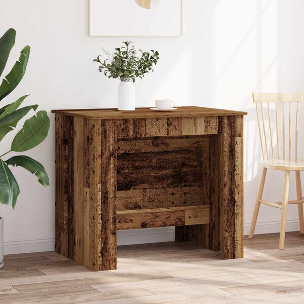 VidaXL Étkezőasztal 240 x 85 x 75 cm Szerelt Fa Antik Fa Négyszögletes