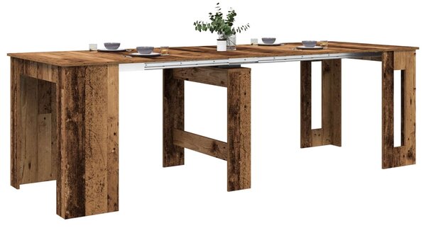 VidaXL Étkezőasztal 240 x 85 x 75 cm Szerelt Fa Antik Fa Négyszögletes
