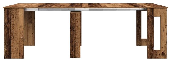 VidaXL Étkezőasztal 240 x 85 x 75 cm Szerelt Fa Antik Fa Négyszögletes