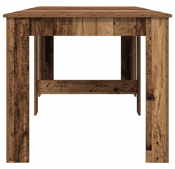 VidaXL Étkezőasztal 240 x 85 x 75 cm Szerelt Fa Antik Fa Négyszögletes