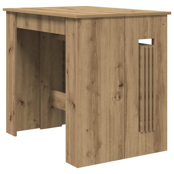 VidaXL Étkezőasztal 240 x 85 x 75 cm Szerelt Fa Kézműves Tölgy