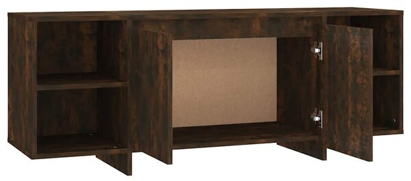 Füstös tölgy színű szerelt fa TV-szekrény 130x35x50 cm