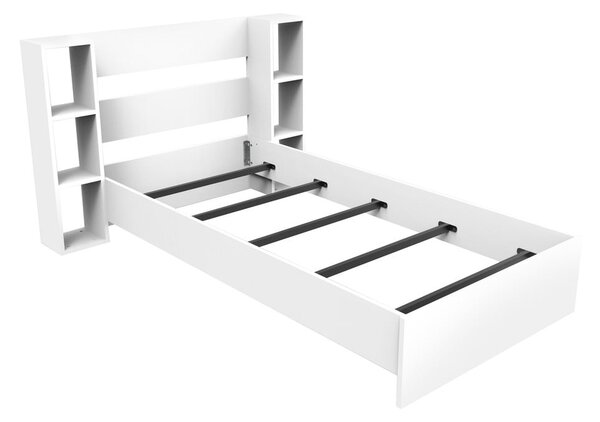 Black Friday - Fehér egyszemélyes ágy tárolóhellyel 90x190 cm Smart – Kalune Design