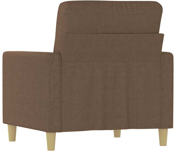 Barna szövet kanapéfotel 60 cm