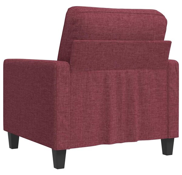 Bordó szövet kanapéfotel 60 cm