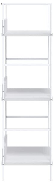 3 szintes fehér szerelt fa könyvespolc 60 x 27,6 x 90,5 cm