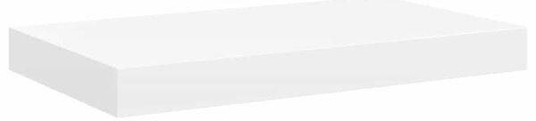 4 db fehér MDF lebegő fali polc 40 x 23,5 x 3,8 cm