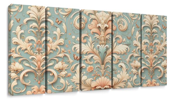 5 részes kép vintage ornamentumok