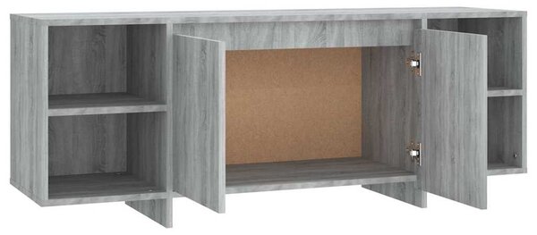 Szürke sonoma színű szerelt fa TV-szekrény 130 x 35 x 50 cm