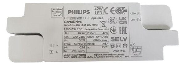 V-TAC süllyeszthető LED panel hideg fehér 40W 60 x 60cm, Philips tápegységgel - SKU 23823