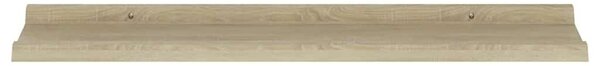 2 db sonoma tölgyfa fali polc 80 x 9 x 3 cm