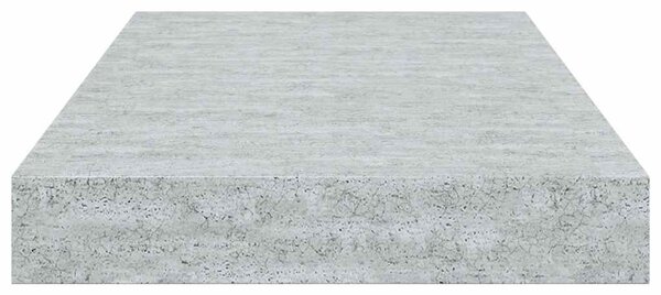 Betonszürke MDF lebegő fali polc 40 x 23,5 x 3,8 cm