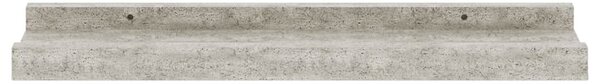 2 db betonszürke fali polc 40 x 9 x 3 cm